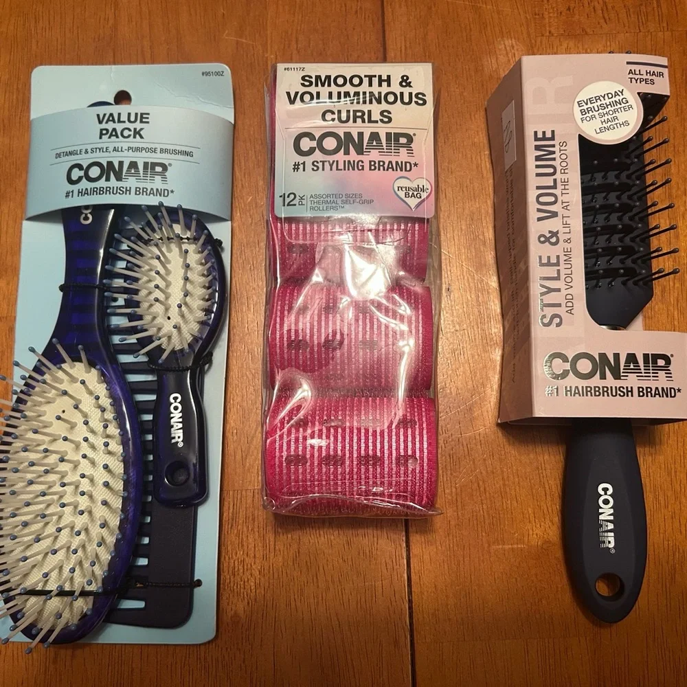 Conair Hairbrush’s and Rollers Set / Bundle